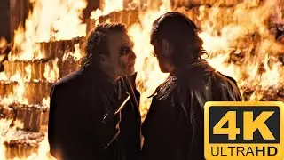 Joker Burns The Mobs Money | The Dark Knight 4K IMAX HDR