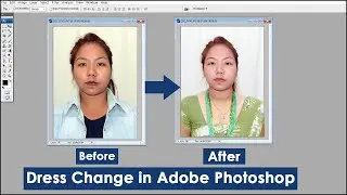 Adobe Photoshop 7.0 Tutorial :- How to Change Dress || Sari Dress Change in Photoshop ||