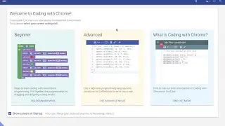 Creating a Project: Learning JavaScript using Coding with Chrome, Lesson 0