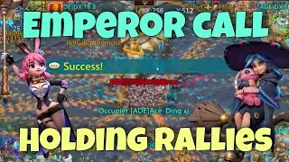 Lords Mobile - Emperor with voice call. holding crazy amount of rallies. Part 1