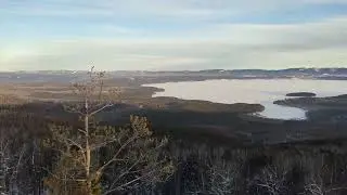 Хребет Заозёрный. Озеро Тургояк.  Январь 2022.