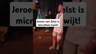 Jeroen van Zelst was zijn microfoon kwijt #shorts