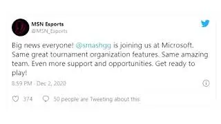 Microsoft Acquires Smash gg Esports Tournament Platform