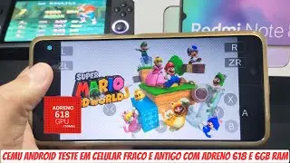 CEMU ANDROID TESTANDO EM CELULAR ANTIGO E FRACO EMULADOR DE WII U