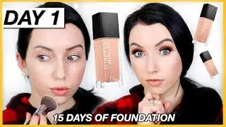 New DIOR FOREVER SKIN GLOW 24HR FOUNDATION! {First Impression Review & Demo!} Dry Skin