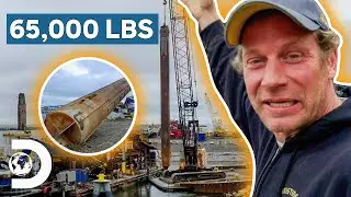 Shawn Pomrenke Repairs Myrtle Irene's Massive Spud Pole To Continue Mining | Gold Divers