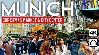 MUNICH, Germany 🇩🇪 Christmas Markets & Downtown 4K Walking Tour