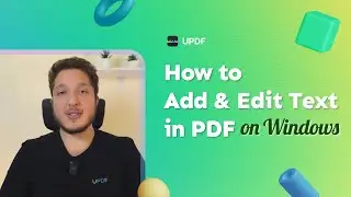 How to Add and Edit PDF Text on Windows | UPDF