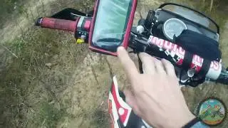 Kayo T2 Enduro. Заблудился на поляне, поругался с навигатором, погнул колесо.