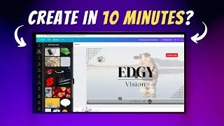 How to Make a Simple YouTube Intro using Canva in just 10 minutes!
