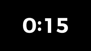 15 Seconds | Countdown Timer With Sound Effects 4k 🔥 ( No Copyright )