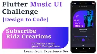 🔴 Flutter Music UI Challenge ||Flutter Series🔴||Design to Code||🔴