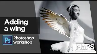 Photoshop MaPS Tutorial - Adding a wing to ballerina