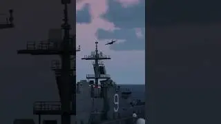 Russian SU-57 Shot Down by Aircraft Carrier VSL Missiles 