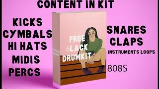 (FREE) 6LACK DRUMKIT x MIDI KIT, SAMPLE PACK +FREE BEAT FOR PROFIT 🤖.