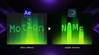 How To Make Glowing Text In Alight Motion - After Effects Inspired