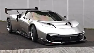 NEW Ferrari KC23 raw SOUNDS at its world debut | Bespoke car using a Ferrari race-car engine!