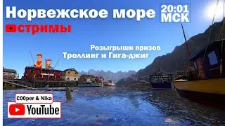 Троллинг и гига-джиг • Стрим с Купером и Вероникой • Русская Рыбалка 4 • Норвежское Море