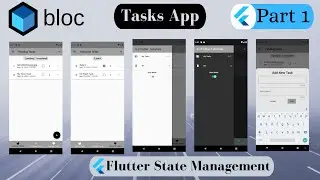Tasks App [To Do App] Using Flutter BLoC Pattern - Part 1