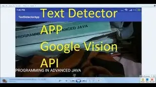 Make Text Detector App Using Google Vision API  in android