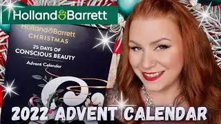 *FULL UNBOXING* HOLLAND & BARRETT 2022 ADVENT CALENDAR - BEST CLEAN BEAUTY CALENDAR UNDER £60