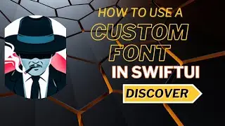 How to use a custom font in #swiftui for your #ios application.
