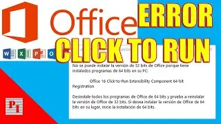 🟠 No puedo intalar OFFICE Click-to-run Version 32 64 BITS.