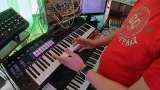 Novation 61 SL MK3 with MIDI, Ableton, Eurorack