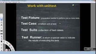 Unit test  framework in Python