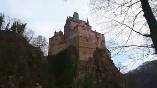 Замок Крибштайн в Германии (Саксония)