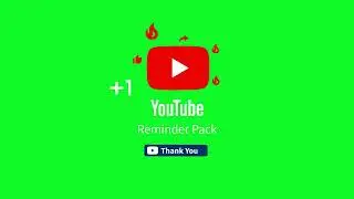 YOUTUBE SUBSCRIBE REMINDER | Green Screen Video