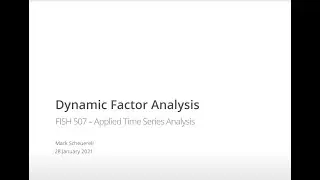 ATSA21 Lecture 9: Dynamic factor analysis (DFA)