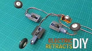 Making Retractable Landing Gear for RC Model Airplanes. DIY Electric Retract