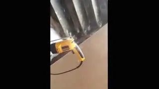 DeWalt drill catches fire mixing grout