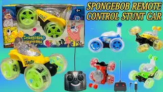 Spongebob Remote Control Stunt Car Unboxing | RC Stunt Car | Remote Control Car Collection