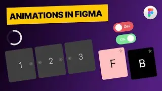 4 EASY Figma Animations for Beginners | Figma Smart Animations Tutorial