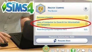 How To Search For Information On Vampires (Master Vampire Aspiration Completion) - The Sims 4