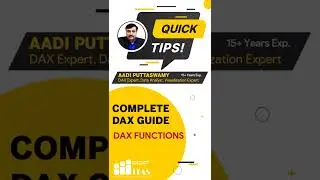 DAX FUNCTIONS | QUICK TIPS | POWER BI DAX