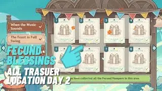 Fecund Blessings All 8 Treasure Location Day 2 | Genshin Impact New Event 3.1