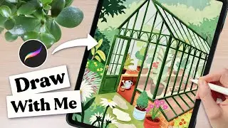 How to Draw a Greenhouse in Procreate 🌱
