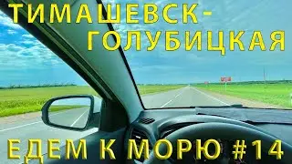 Going SOUTH #14 (2023) The road from Timashevsk to the village of Golubitskaya. Check-in.