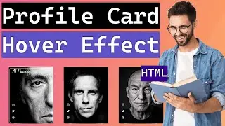 How to Create a Profile Card Hover Effect - HTML