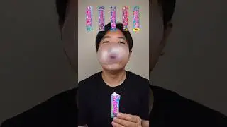 EATING VARIOUS FLAVOR OF BIG BABOL BUBBLE GUM 