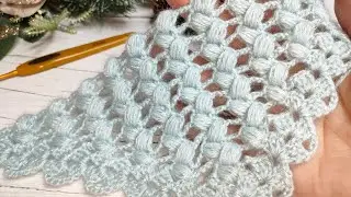 Шаль из 2 - х раппортов ✨ Crochet shawl