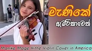 මැණිකේ ඇමරිකාවේත් | Manike mage hithe violin Cover in America | Manike mage hithe