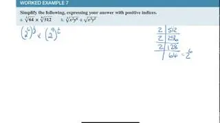 11MMC7E7 Changing Surds to indices