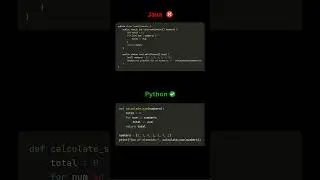 Java vs Python: Sum of Elements 