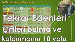 Excel Tekrar Edenleri Bulma ve Kaldırmanın 10 Yolu