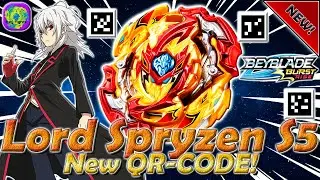 New LORD SPRYZEN S5 Qr-Code - Beyblade Burst Rise