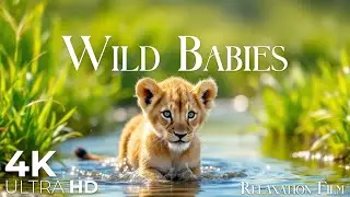 The Most Beautiful Wild Babies Animals in the World | Relaxation Film 4K Ultra HD